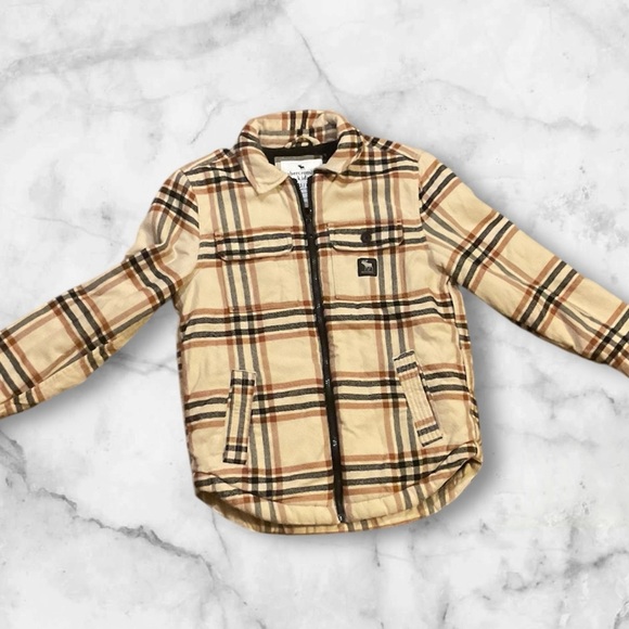 Abercrombie & Fitch Cream and Black Jacket kids 13/14 - Picture 2 of 5